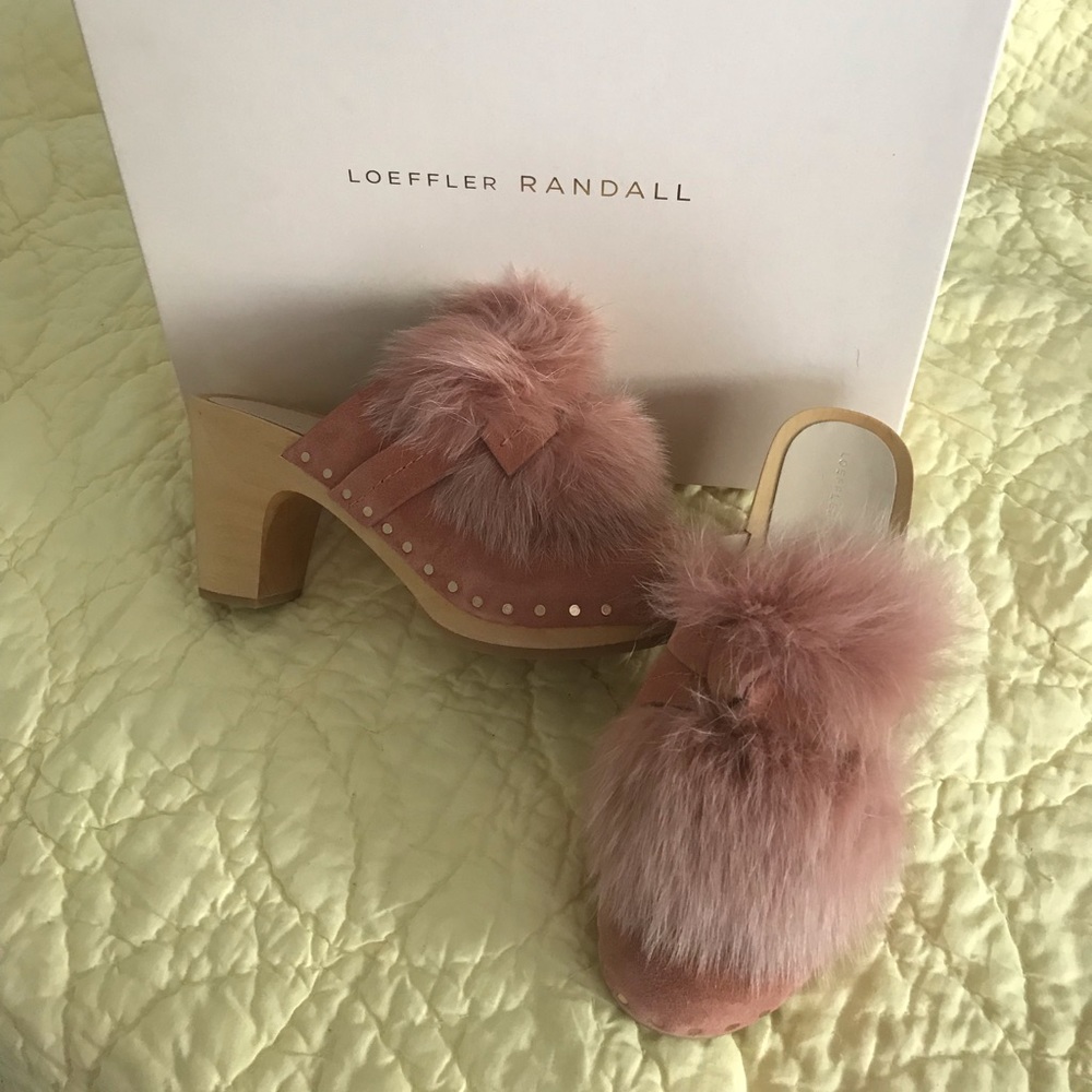 Loeffler Randall heeled mules NWT box & dust bag